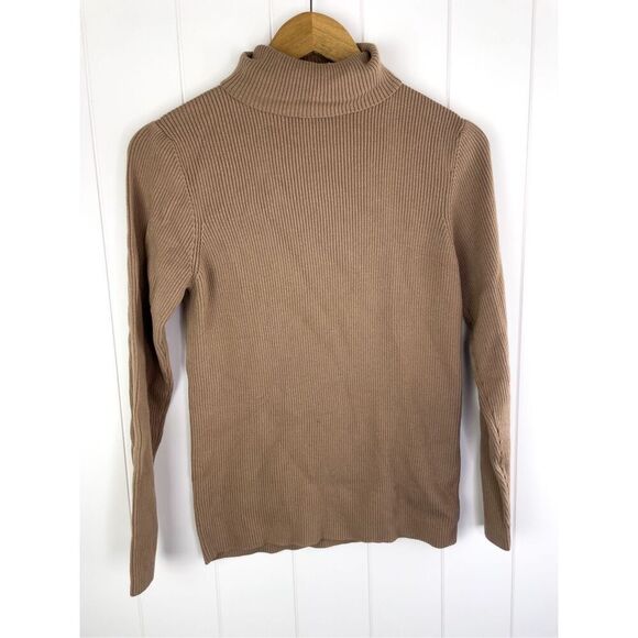 Boden Wool Blend Classic Brown Turtleneck Sweater Size XL - Picture 1 of 7
